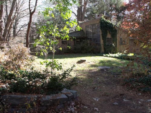 The back of the Josiah Wright House